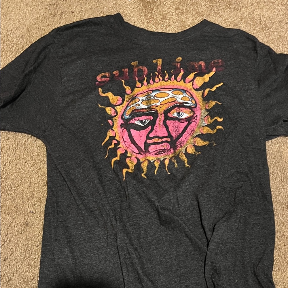 Sublime Sunburst Graphic Tee - Charcoal